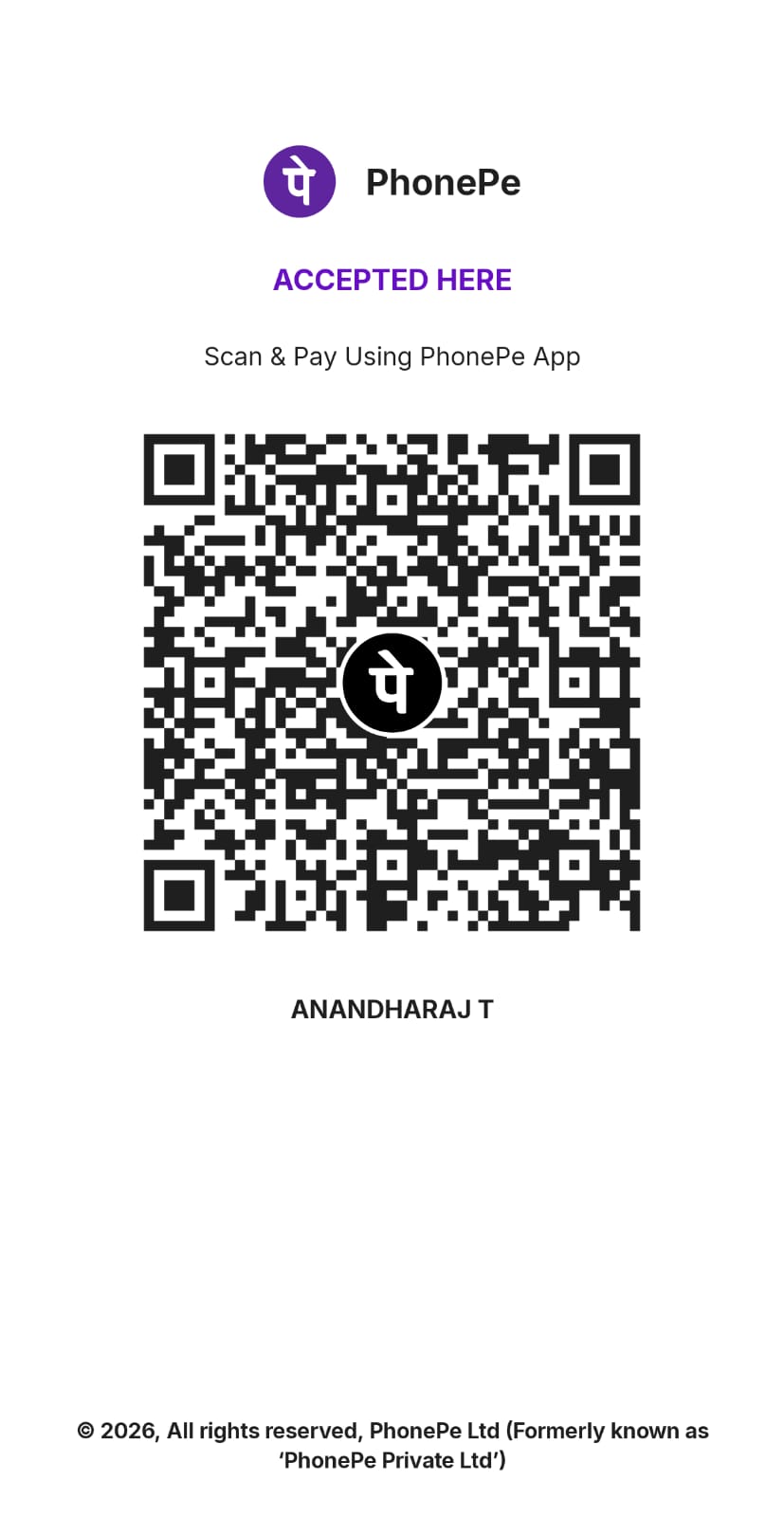 PhonePe QR